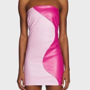 Lelis Vegan Leather Flirty Queen Mini Dress